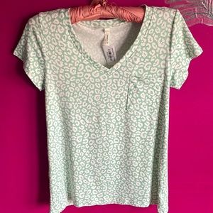 🆕Mint Animal Print Top